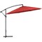 Global Industrial Cantilever Umbrella w/ Crank, Tilt & Cross Brace, Olefin Fabric, 10'W, Red 436972RD - alternate 3